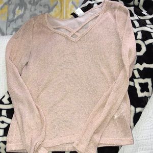 H&M DIVIDED LONG-SLEEVE SHIRT